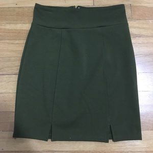 Urban Outfitters Olive Bodycon Skirt